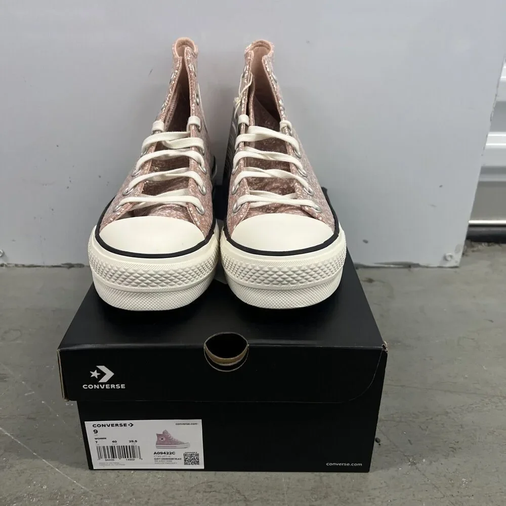 Converse Women’s Size 9 Dusty‎ Cinder Egret Black A09422C